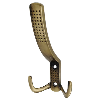 Крючок 3-х рожковый с перфорацией бронза